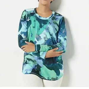 Sport savvy French Terry Multi colored top